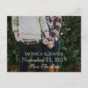 Sparen het Briefkaart van de Foto van de Datum