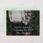 Sparen het Briefkaart van de Foto van de Datum (Voorkant / Achterkant)