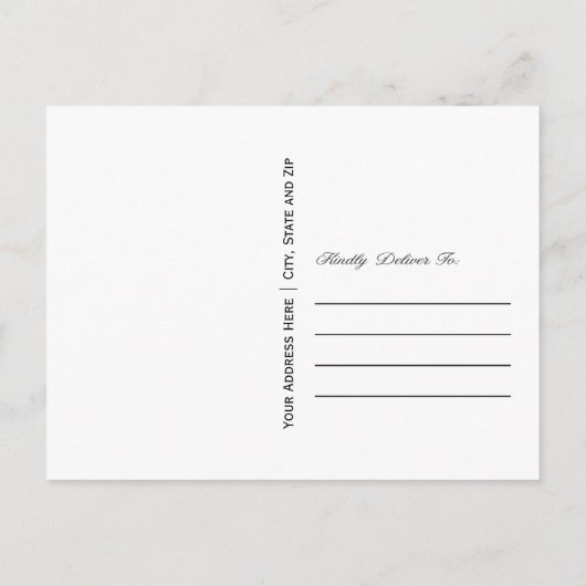 Sparen het Briefkaart van de Foto van de Datum (Achterkant)