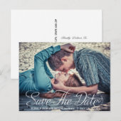 Sparen het Briefkaart van de Foto van de Datum (Voorkant / Achterkant)