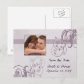 Sparen het Briefkaart van de Foto van de Datum (Voorkant / Achterkant)