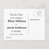  sparen het Briefkaart van de Foto van de Datum I  (Achterkant)