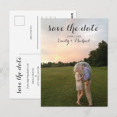 Sparen het Briefkaart van de Foto van het Manuscri (Voorkant / Achterkant)