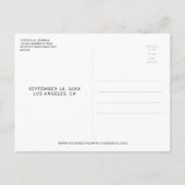 Sparen het Briefkaart van de Foto van het Manuscri (Achterkant)