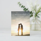 Sparen het Briefkaart van de Foto van het Manuscri (Staand voorkant)