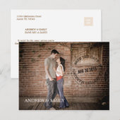 Sparen het Briefkaart van de Foto van het Poststem (Voorkant / Achterkant)