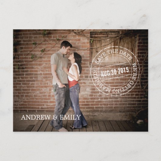 Sparen het Briefkaart van de Foto van het Poststem (Voorkant)