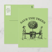 Sparen het Briefkaart van de Illustratie van de Vi (Voorkant / Achterkant)