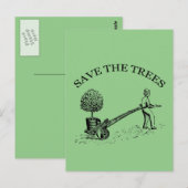 Sparen het Briefkaart van de Illustratie van de Vi (Voorkant / Achterkant)