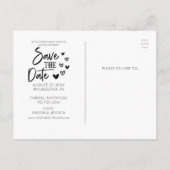 Sparen het Briefkaart van de Kalender van de Datum (Achterkant)