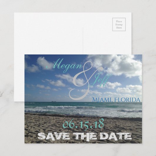 Sparen het Briefkaart van de Kieper van de Datum (Voorkant / Achterkant)