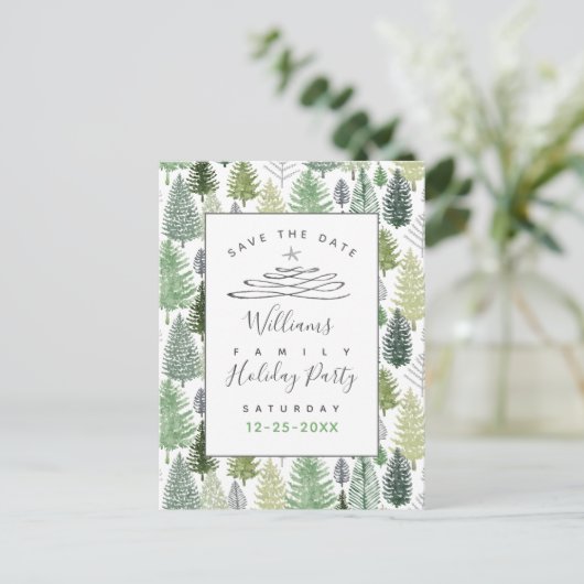 Sparen het Briefkaart van de Pijnbomen van de Part (Staand voorkant)