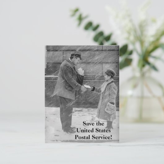 Sparen het Briefkaart van de Postdienst van de Ver (Staand voorkant)