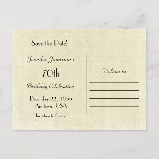 Sparen het Briefkaart van de Telefoon van de Parti (Achterkant)