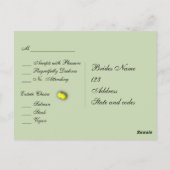 Sparen het Briefkaart van de Tennis RSVP van het M (Achterkant)