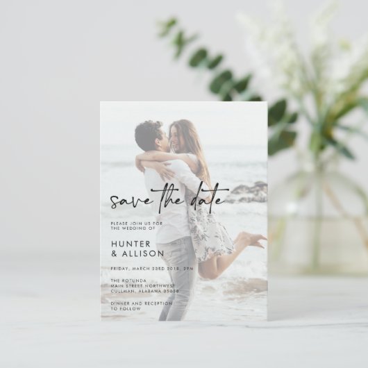 Sparen het Briefkaart van de Uitnodiging van de Da (Staand voorkant)