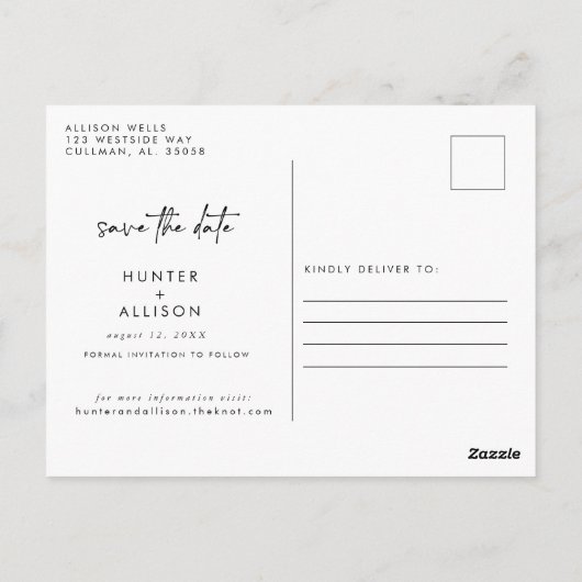 Sparen het Briefkaart van de Uitnodiging van de Da (Achterkant)