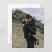 Sparen het Briefkaart van de Uitnodiging van de Da (Voorkant / Achterkant)