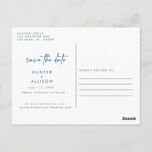 Sparen het Briefkaart van de Uitnodiging van de Da (Achterkant)