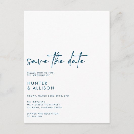 Sparen het Briefkaart van de Uitnodiging van de Da (Voorkant)