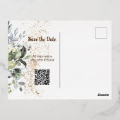 Sparen het Briefkaart van de Uitnodiging van de Fo (Achterkant)