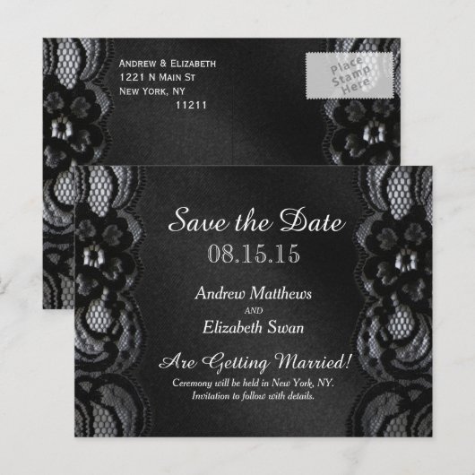 Sparen het Briefkaart van de Weddenschap van de Da (Voorkant / Achterkant)