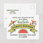 Sparen het briefkaart van het de gezinsherenigings (Voorkant / Achterkant)