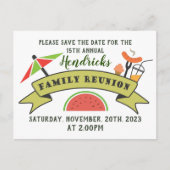 Sparen het briefkaart van het de gezinsherenigings (Voorkant)