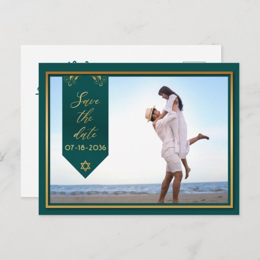 Sparen het Briefkaart van het Lijst van de Datum G (Voorkant / Achterkant)