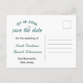 Sparen het Briefkaart van het Lijst van de Datum G (Achterkant)