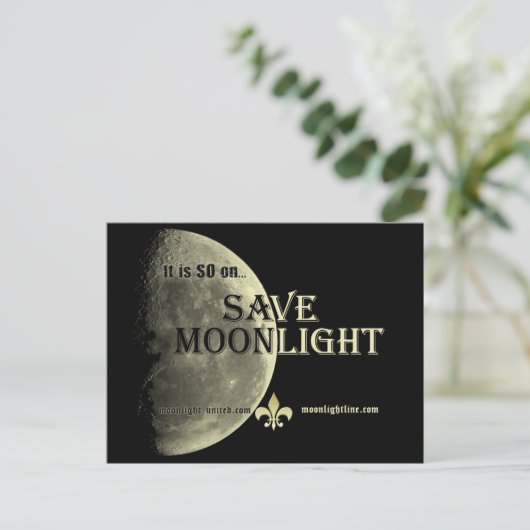 Sparen het briefkaart van het Maanlicht (Staand voorkant)
