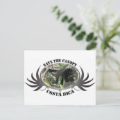Sparen het Canopy-Costa Rica Briefkaart (Staand voorkant)