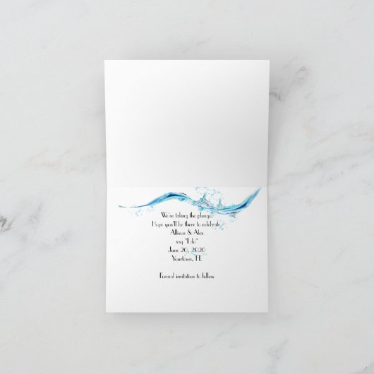 Sparen het Datum-baby's ademfoto lijst Aankondiging (Binnen)