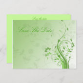 sparen het datumbriefkaart aankondigingskaart (Voorkant / Achterkant)