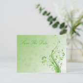 sparen het datumbriefkaart aankondigingskaart (Staand voorkant)