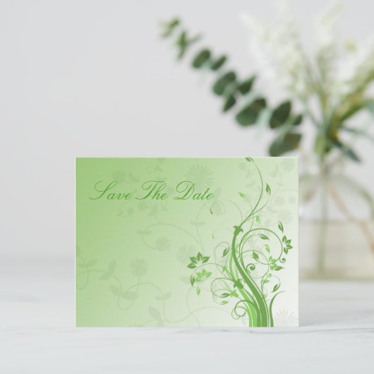 sparen het datumbriefkaart aankondigingskaart (Staand voorkant)