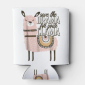 Sparen het drama voor je lama shirt Funny Sarcasti Blikjeskoeler (Achterkant)