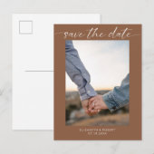 Sparen het Eenvoudige Moderne Manuscript van de Fo Aankondigingskaart (Voorkant / Achterkant)