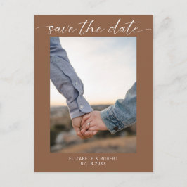 Sparen het Eenvoudige Moderne Manuscript van de Fo Aankondigingskaart