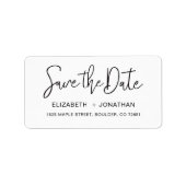 Sparen het Etiket van het Adres van de Terugkeer v (Voorkant)