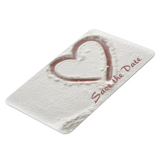 Sparen het Hart van de Datum van Zand Magneet
