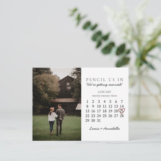 Sparen het Hart van het Roos van de Kalender van d Briefkaart (Staand voorkant)