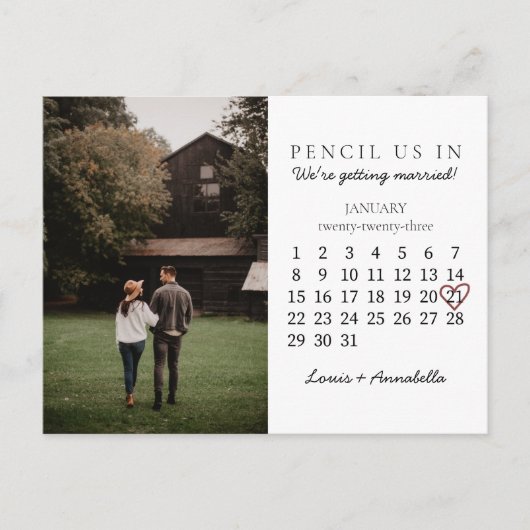 Sparen het Hart van het Roos van de Kalender van d Briefkaart (Voorkant)