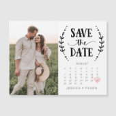 Sparen het KalenderLand Magnet van de Datum (Voorkant)