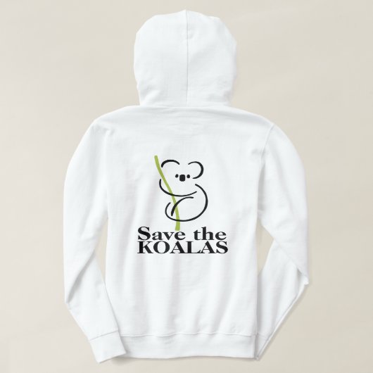 Sparen het Koalas Hoodie Sweatshirt (Design achterkant)