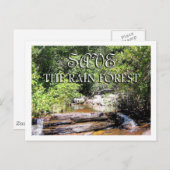 Sparen het landschap van het regenwoud briefkaart (Voorkant / Achterkant)