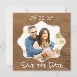 Sparen het Lederen van de Datum Thema Save The Date