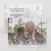 Sparen het Malplaatje van de Foto van de Datum Aan Aankondigingskaart (Voorkant / Achterkant)