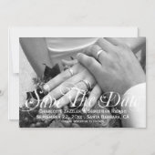 Sparen het Malplaatje van de Foto van de Datum Aan Magnetische Uitnodiging (Voorkant)