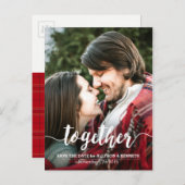 Sparen het Malplaatje van de Foto van de Datum sam Aankondigingskaart (Voorkant / Achterkant)